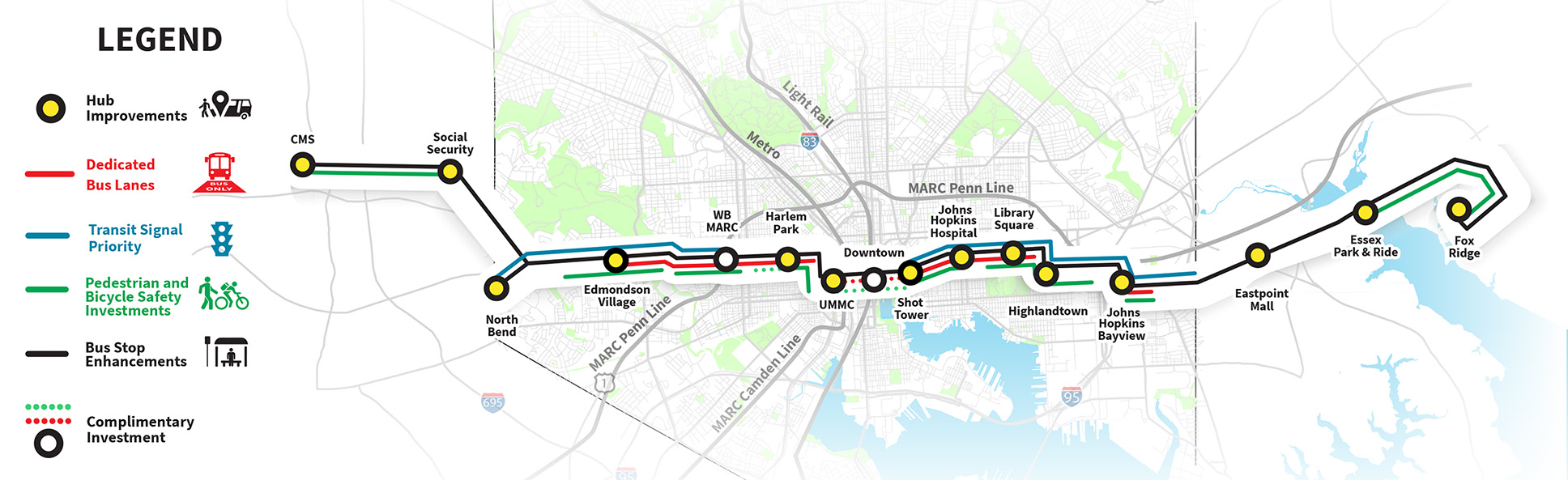 proposed improvements map